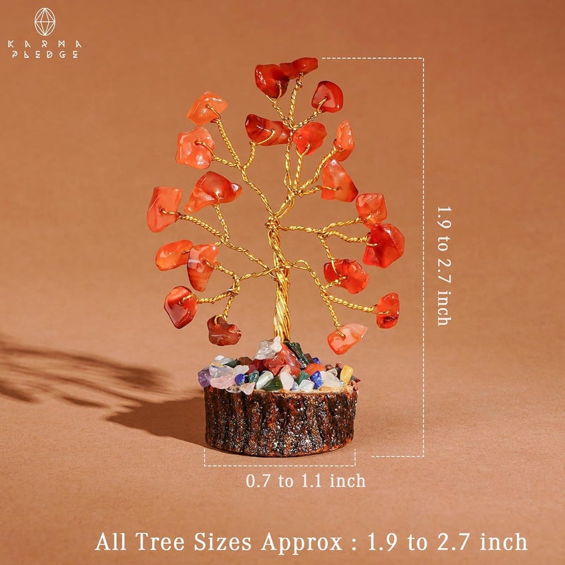 KARMAPLEDGE Handcrafted Chakra Crystal Tree Set - Image 3